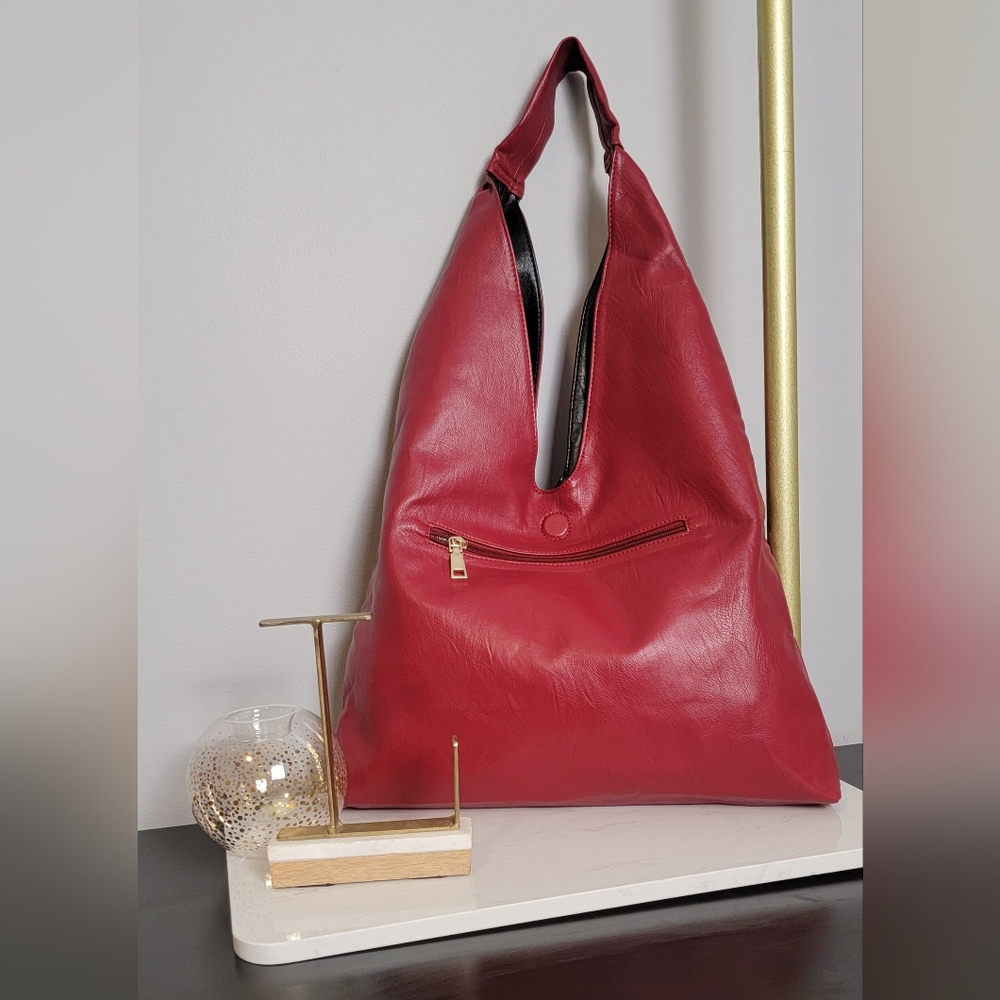 Red Hobo Fashion Bag